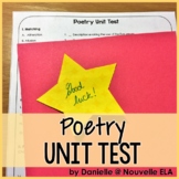 Poetry Unit Test - Poetry Review - Elements of Poetry - Na