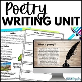 Poetry Unit Writing 5 Types of Poems Haiku, Limerick, Free