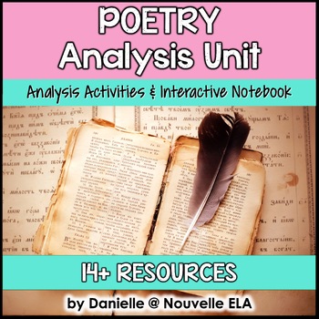 Preview of Poetry Unit for Middle and High School - Interactive Notebooks or Worksheets