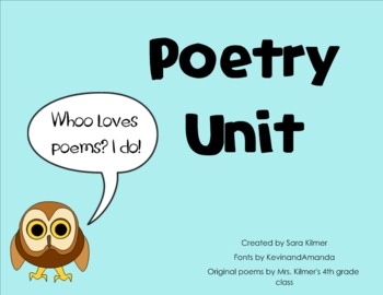 Preview of Poetry Unit for SMART Notebook