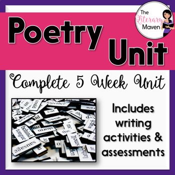 Preview of Poetry Unit with Assessments and Writing Activities