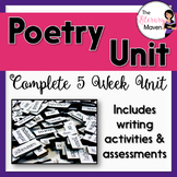 Poetry Unit with Assessments and Writing Activities