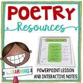 Poetry Unit - Perfect for Poetry Month or Poetry Writing