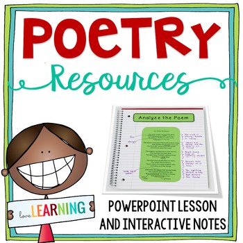 Preview of Poetry Unit - Perfect for Poetry Month or Poetry Writing