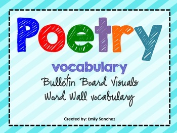 Preview of Poetry Vocabulary