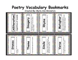 Poetry Vocabulary Bookmarks