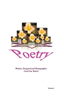 Preview of 'Poetry' Volume 2 Book by Carol Lee Brunk