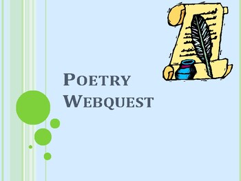 Preview of Poetry WebQuest / An Assignment about Poetry For Middle & High School Students
