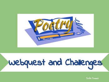 Preview of Poetry WebQuest
