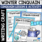 Poetry Winter Cinquain Writing Activities and Display