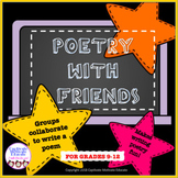 Collaborative activity, poetry writing, fun stuff, creativ