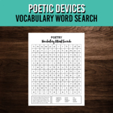 Poetry Word Search Puzzle | Printable ELA Games | Vocabula