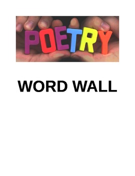 Preview of Poetry Word Wall