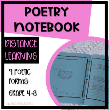 Preview of Poetry Notebook for Intermediate and Middle School Students