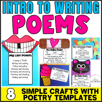 Preview of Poetry Writing Activities, Fun Poetry Crafts and Writing Projects, Write Poems