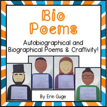 Preview of Poetry Writing | Bio Poems Autobiographical and Biographical