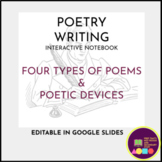 Poetry Writing - Interactive Notebook - Google Slides