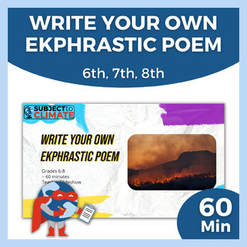 Preview of Poetry Writing Lesson & Activity | Ekphrastic Poems | Gr 6-8