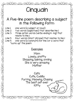 poetry formats examples