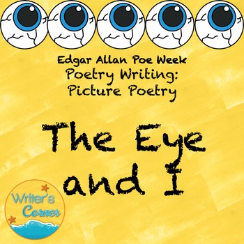 Preview of Writing Poetry about Pictures - Point of View - Poe Week Fun - Art - Sub Plan