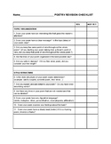 Poetry Writing - Revision Checklist
