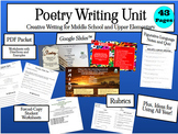 Poetry Writing Unit with Google Slides™ for Middle School 