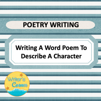 Preview of Poetry Writing - Portrait Poems  15 Sentences of Person or Place Guided Writing