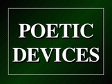 Poetry and Poetic Devices powerpoint