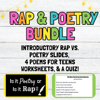 Preview of Poetry and Rap Bundle!