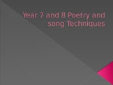 Poetry and Song techniques
