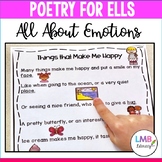 ESL Newcomer Activities: Emotions Poems with Vocabulary an