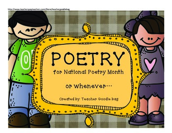 Preview of Poetry for National Poetry Month (or whenever)