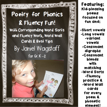 Preview of Poetry for Phonics & Fluency Practice + Word Sorts Gr. K-2 Vowels Diagraphs SOR