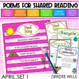 Poetry for Shared Reading - Spring  and Earth Day Poems for April Set 1