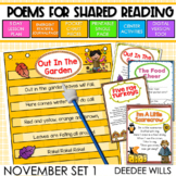 Poetry for Shared Reading - Thanksgiving & Fall Poems for November Set 1