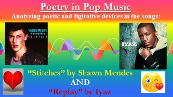 Preview of Poetry in Pop Music: "Stitches" by Shawn Mendes and "Replay" by Iyaz