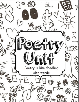 Preview of Poetry is Like Doodling with Words; Complete Unit
