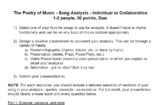 Poetry of Music: Song Analysis Project