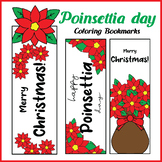 Poinsettia Flower Bookmarks to Color | Posadas Coloring Pr