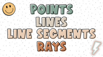 Preview of Point, Line, Segment, Ray Slideshow