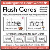 Heart Word Flash Cards with Simple Decodable Sentences