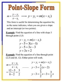 Point-Slope Form