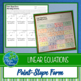 Point-Slope Form Activities