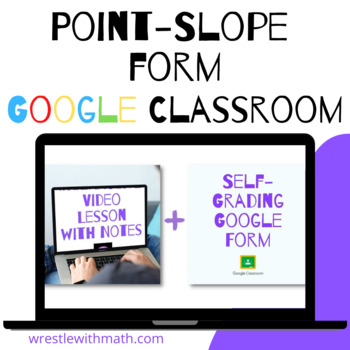 Preview of Point-Slope Form (Google Form & Interactive Video Lesson!)