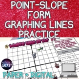 Point Slope Form Graphing Lines Practice Activity