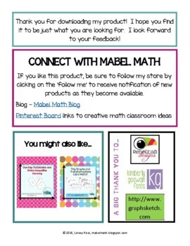 Point-Slope Form Matching by Mabel Math | Teachers Pay Teachers