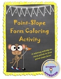 Point-Slope Form Practice Sheet Coloring Activity