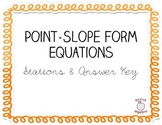 Point Slope Form Stations