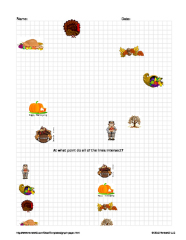 Preview of Point-Slope Form Turkey Hunt (Thanksgiving)