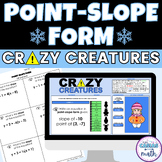 Point-Slope Form Winter Math Activity Digital and Workshee